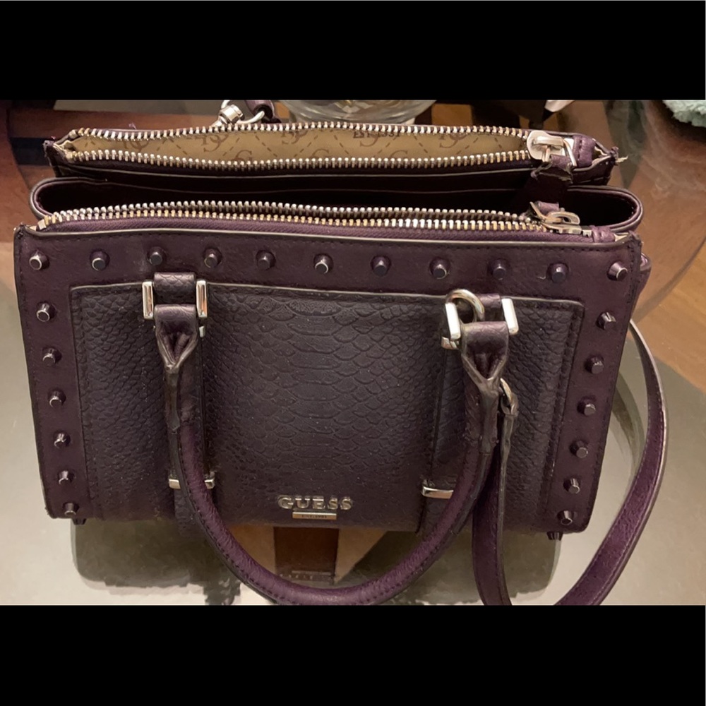 Purple GUESS Leather Purse